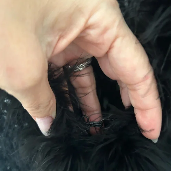 Bebe Elegant Black Long Knitted Duster - Picture 3 of 11